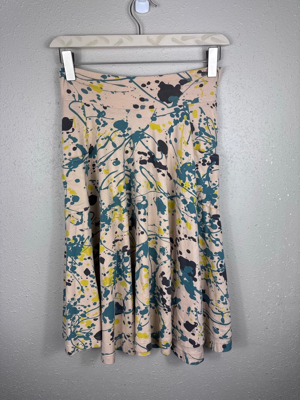 Effie's Heart Paint Splatter Skirt Womens Size Medium